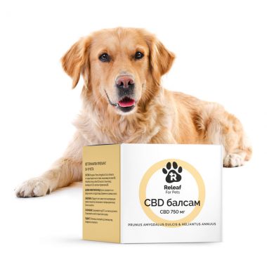 Releaf CBD Балсам за куче при екземи и кожни заболявания - 750 мг., 50 мл.
